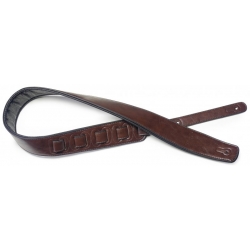 STAGG SANGLE SIMILICUIR REMBR-MARRON