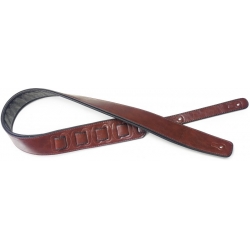 STAGG SANGLE SIMILICUIR REMBR-ROUGE