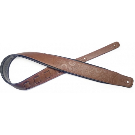 STAGG SANGLE MEX SIMILI CUIR MARRON