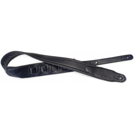 STAGG SANGLE SIMILICUIR REMBR-NOIR