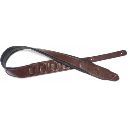 STAGG SANGLE SIMILICUIR REMBR-MARRON