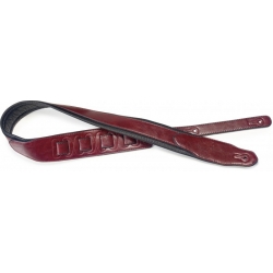 STAGG SANGLE SIMILICUIR REMBR-ROUGE
