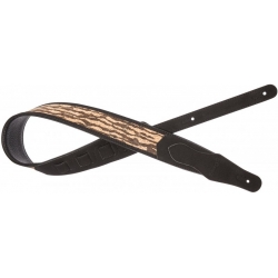 STAGG SANGLE S.DAIM BOIS MOTIF TIGRE