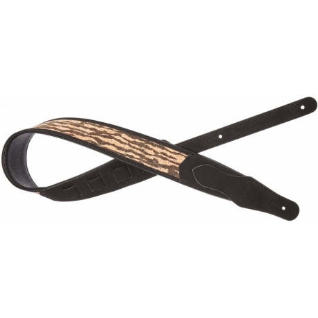 STAGG SANGLE S.DAIM BOIS MOTIF TIGRE
