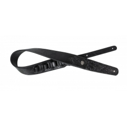 STAGG SANGLE SIMI CUIR GRAVE NOIR