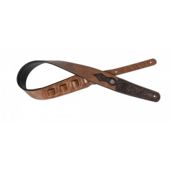 STAGG SANGLE SIMI CUIR GRAVE MARRON