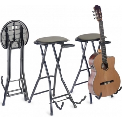 STAGG TABOURET GUITARE+STAND,PLIABLE