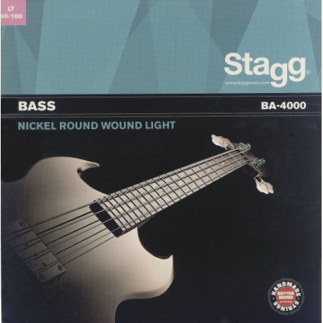 STAGG JEU BASSE 4-CRD/NI RND WD/LT