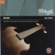 STAGG JEU BASSE 4-CRD/NI RND WD/MD.L