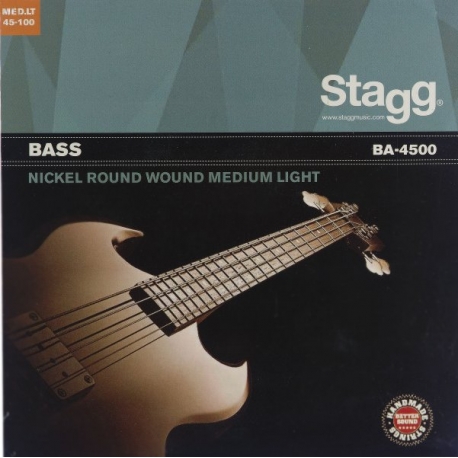 STAGG JEU BASSE 4-CRD/NI RND WD/MD.L