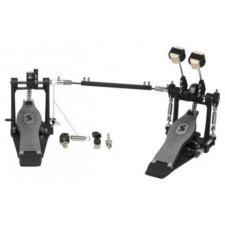 STAGG DOUBLE PEDAL W/DOUBLE CHAIN