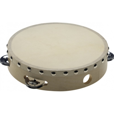 STAGG 8" TAMB.PEAU FIXE,BOIS,1-RG