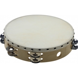 STAGG 10" TAMB.PEAU FIXE,BOIS,2-RG