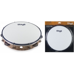 STAGG 10"TAMBOURIN 1RG CYM/PLST BOIS