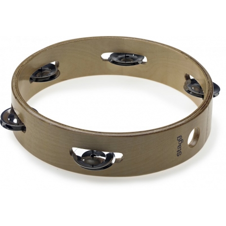 STAGG 8" TAMB.SANS PEAU,BOIS,1RG
