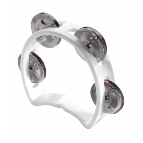 STAGG MINI TAMBOURIN 4 CYMB BLANC