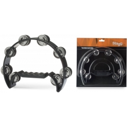 STAGG TAMBOURIN 1/2 LUNE 16 CYM,NOIR