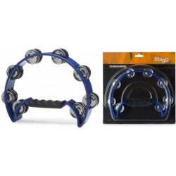 STAGG TAMBOURIN 1/2 LUNE 16 CYM,BLEU