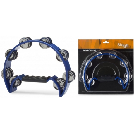 STAGG TAMBOURIN 1/2 LUNE 16 CYM,BLEU