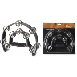 STAGG TAMBOURIN 1/2 LUNE 20 CYM,NOIR
