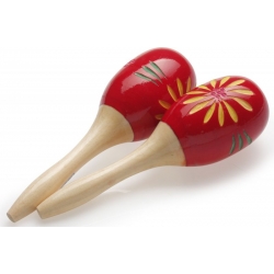 STAGG MARACAS EN BOIS 16CM ROUGE