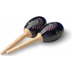 STAGG MARACAS EN BOIS 19CM NOIR