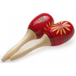 STAGG MARACAS EN BOIS 26CM ROUGE