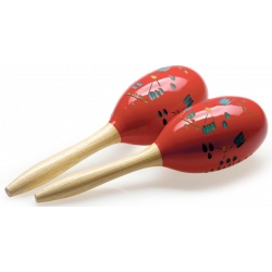 STAGG MARACAS EN BOIS 28CM ROUGE