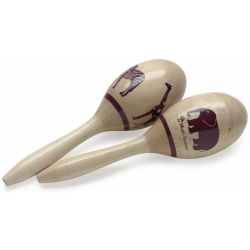 STAGG MARACAS EN BOIS 23CM AFRICAIN