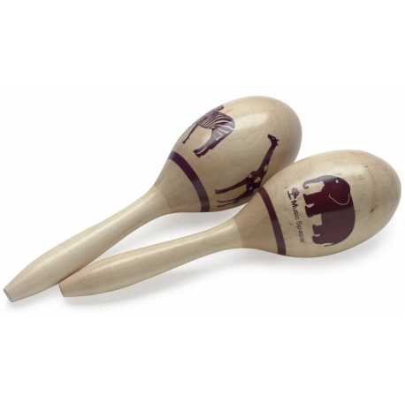 STAGG MARACAS EN BOIS 23CM AFRICAIN