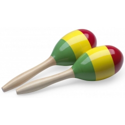 STAGG MARACAS EN BOIS 29CM REGGAE