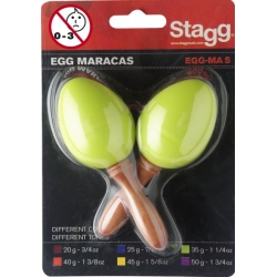 STAGG 2PC EGG MARACAS S/35g/VERT