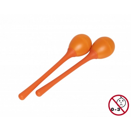 STAGG 2PC EGG MARACAS L/40g/ORANGE