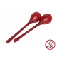 STAGG 2PC EGG MARACAS L/20g/ROUGE