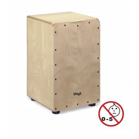 STAGG CAJON NATUREL AVEC HOUSSE NOIR