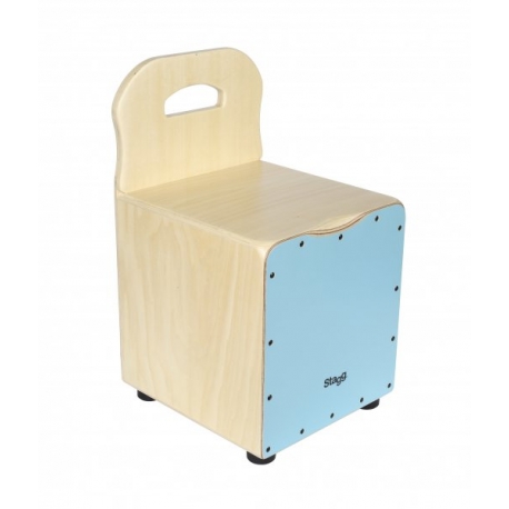STAGG CAJON ENFANT BLEU AVEC DOSSIER