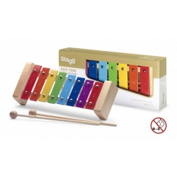 STAGG METALLOPHONE 8 RAINBOW KEYS