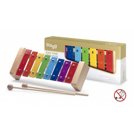 STAGG METALLOPHONE 8 RAINBOW KEYS