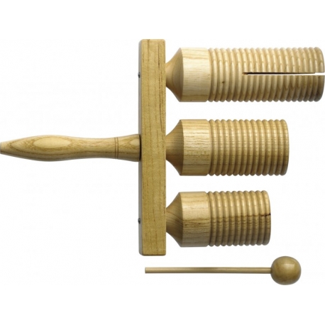 STAGG CLOCHE AGOGO BOIS 3TONS+MAILLT