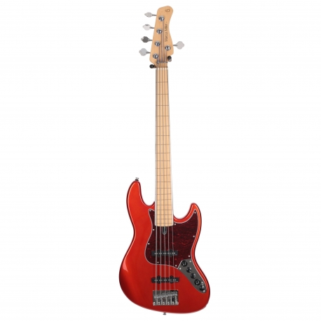 Marcus Miller V7 Vintage Swamp Ash-5 FL BMR 2.0 Bright Metallic Red Fretless