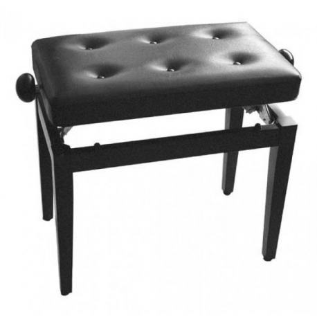 STAGG BANQUETTE PIANO NOIR SKAI NOIR