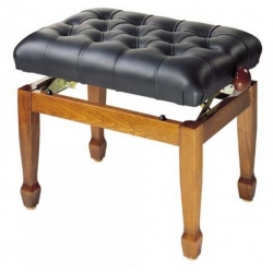 STAGG BANQUETTE PIANO NOYER CUIR.NOI