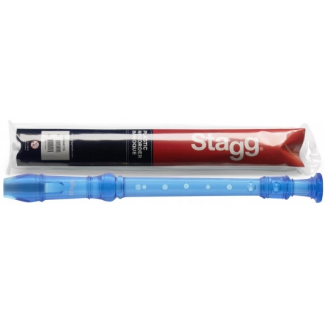 STAGG FLT A BEC PLAST,DGT.BAROQUE,BL