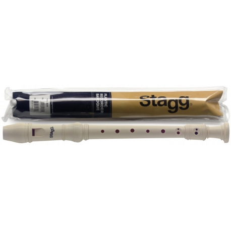 STAGG FLUTE A BEC PLASTIQ,DGT.BAROQ