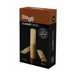 STAGG 10PCS x Bb CLARINET REEDS 1,5