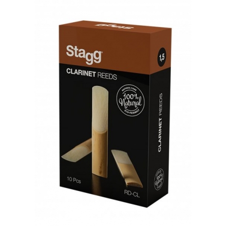 STAGG 10PCS x Bb CLARINET REEDS 1,5
