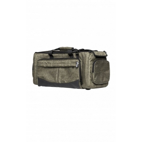 STAGG DOUBLE TRMPET BAG,BRIGHT GREEN