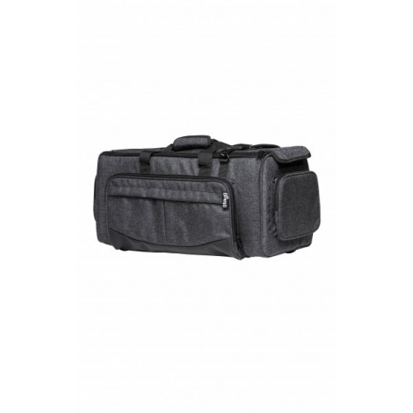 STAGG DOUBLE TRMPET BAG,GREY FABRIK