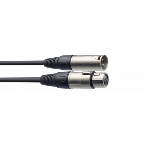 STAGG 1M CABLE MICRO XLRf-XLRm