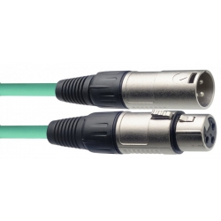 STAGG 6M VERT CABLE MICRO XLRf-XLRm